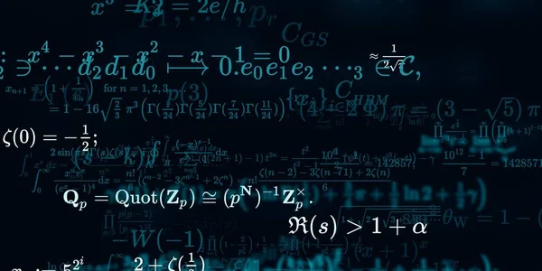 Formação Matemática Com Fórmulas Ilustração Perfeita — Fotografia de Stock