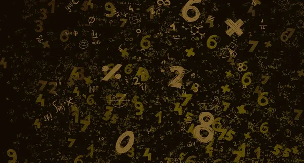 Math Ilustración Abstract Background Numbers Copy Space — Foto de Stock