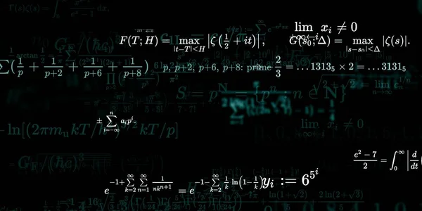 Historia Matemática Con Fórmulas Ilustración Perfecta —  Fotos de Stock