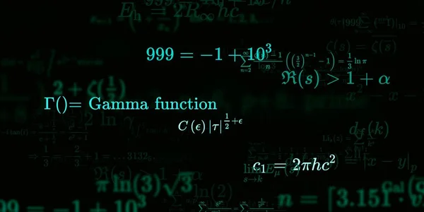 Sfondo Matematico Con Formule Illustrazione Senza Soluzione Continuità — Foto Stock