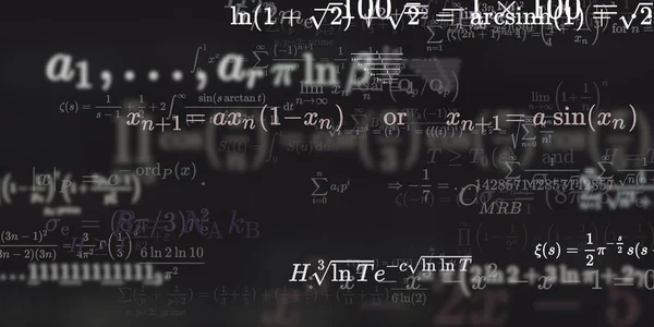 Sfondo Matematico Con Formule Illustrazione Senza Soluzione Continuità — Foto Stock