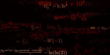 Formüllü matematik arkaplanı, kusursuz illüstrasyon   