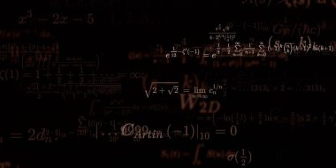 Formüllü matematik arkaplanı, kusursuz illüstrasyon   