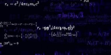 Formüllü matematik arkaplanı, kusursuz illüstrasyon   