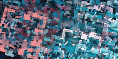 Soyut arka plan sanatı. 2D çizim. Etkileyici yağlı boya resim. Tuvalde fırça darbeleri. Modern sanat. Çok renkli arkaplan. Çağdaş sanat. İfade. Sanatsal dijital palet.