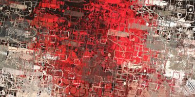 Soyut arka plan sanatı. 2D çizim. Etkileyici yağlı boya resim. Tuvalde fırça darbeleri. Modern sanat. Çok renkli arkaplan. Çağdaş sanat. İfade. Sanatsal dijital palet.