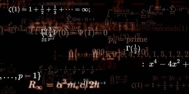 Formüllü matematik arkaplanı, kusursuz illüstrasyon   