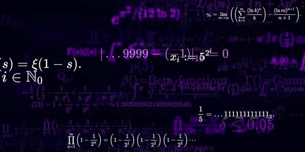 Mathématiques Fond Avec Des Formules Illustration Transparente Modèle Abstrait Avec — Photo