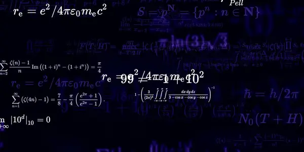 Formação Matemática Com Fórmulas Ilustração Perfeita — Fotografia de Stock