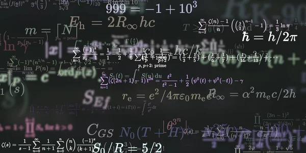 Sfondo Matematico Con Formule Illustrazione Senza Soluzione Continuità — Foto Stock