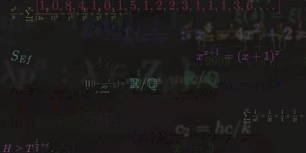 Historia Matemática Con Fórmulas Ilustración Perfecta — Foto de Stock