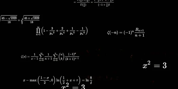 Formação Matemática Com Fórmulas Ilustração Perfeita — Fotografia de Stock