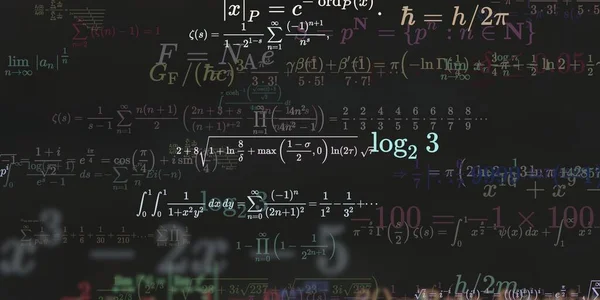 Formação Matemática Com Fórmulas Ilustração Perfeita — Fotografia de Stock