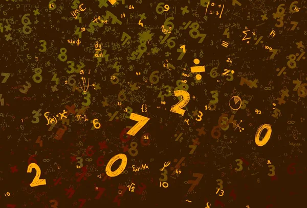 Math Ilustración Abstract Background Numbers Copy Space — Foto de Stock