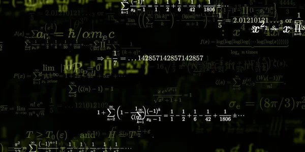 Historia Matemática Con Fórmulas Ilustración Perfecta — Foto de Stock