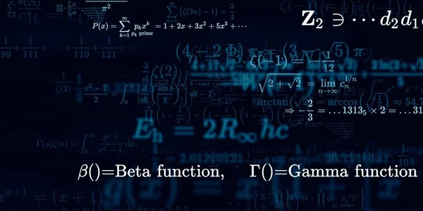 Formação Matemática Com Fórmulas Ilustração Perfeita — Fotografia de Stock