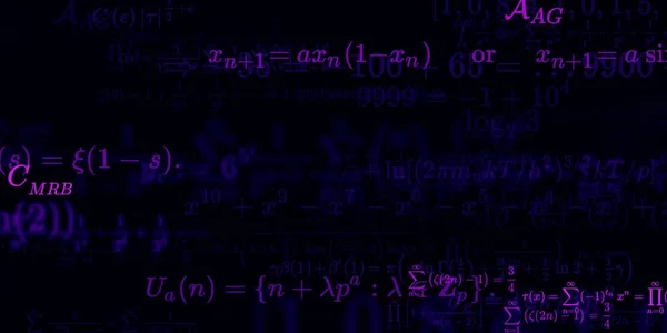 Mathématiques Fond Avec Des Formules Illustration Transparente Modèle Abstrait Avec — Photo