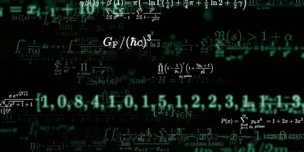 Sfondo Matematico Con Formule Illustrazione Senza Soluzione Continuità — Foto Stock