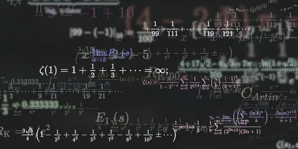 Historia Matemática Con Fórmulas Ilustración Perfecta — Foto de Stock