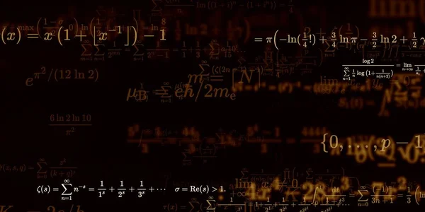 Historia Matemática Con Fórmulas Ilustración Perfecta — Foto de Stock