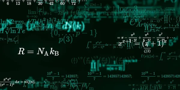 Historia Matemática Con Fórmulas Ilustración Perfecta — Foto de Stock