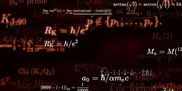 Formação Matemática Com Fórmulas Ilustração Perfeita — Fotografia de Stock