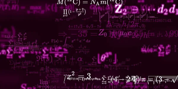 Sfondo Matematico Con Formule Illustrazione Senza Soluzione Continuità — Foto Stock