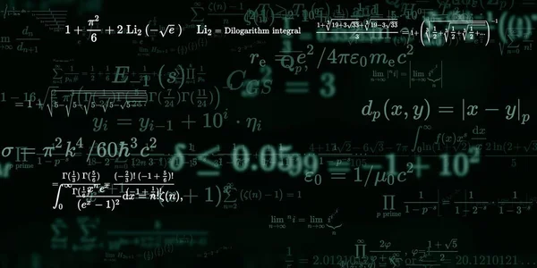 Formação Matemática Com Fórmulas Ilustração Perfeita — Fotografia de Stock