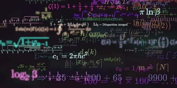 Formação Matemática Com Fórmulas Ilustração Perfeita — Fotografia de Stock