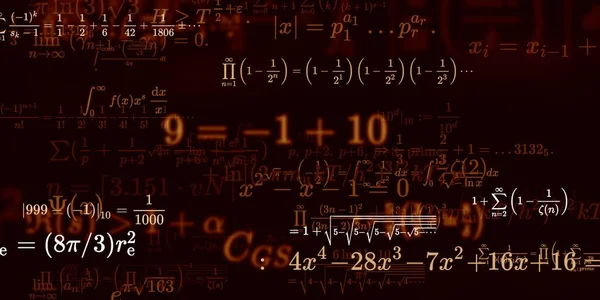 Formação Matemática Com Fórmulas Ilustração Perfeita — Fotografia de Stock