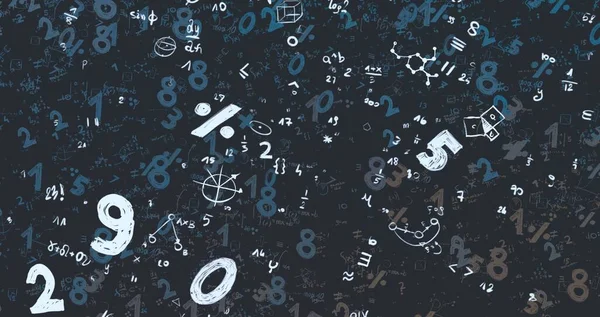 Math Ilustración Abstract Background Numbers Copy Space —  Fotos de Stock