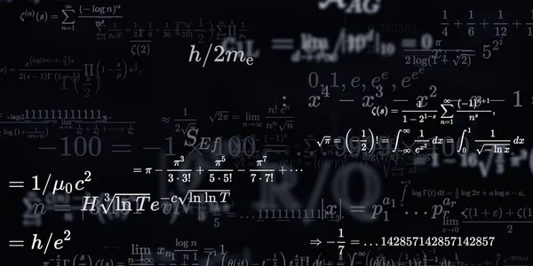 Sfondo Matematico Con Formule Illustrazione Senza Soluzione Continuità — Foto Stock
