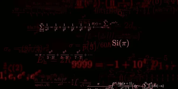 Historia Matemática Con Fórmulas Ilustración Perfecta Modelo Abstracto Con Símbolos —  Fotos de Stock