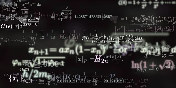 Historia Matemática Con Fórmulas Ilustración Perfecta — Foto de Stock