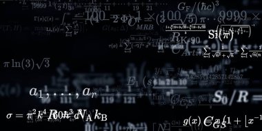 Formüllü matematik arkaplanı, kusursuz illüstrasyon   