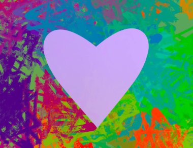 Soyut arka plan sanatı. 2D çizim. Etkileyici yağlı boya resim. Tuvalde fırça darbeleri. Modern sanat. Çok renkli arkaplan. Çağdaş sanat. İfade. Sanatsal dijital palet.