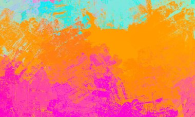 Soyut arka plan sanatı. 2D çizim. Etkileyici yağlı boya resim. Tuvalde fırça darbeleri. Modern sanat. Çok renkli arkaplan. Çağdaş sanat. İfade. Sanatsal dijital palet.