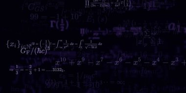 Formüllü matematik arkaplanı, kusursuz illüstrasyon   