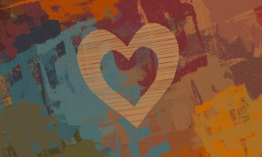 Soyut arka plan sanatı. 2D çizim. Etkileyici yağlı boya resim. Tuvalde fırça darbeleri. Modern sanat. Çok renkli arkaplan. Çağdaş sanat. İfade. Sanatsal dijital palet.