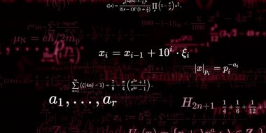 Formüllü matematik arkaplanı, kusursuz illüstrasyon   
