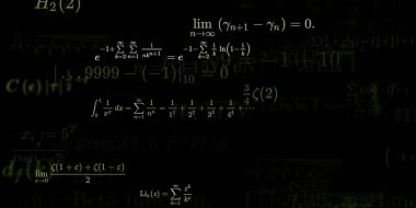 Formüllü matematik arkaplanı, kusursuz illüstrasyon   