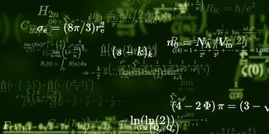 Formüllü matematik arkaplanı, kusursuz illüstrasyon   