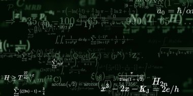 Formüllü matematik arkaplanı, kusursuz illüstrasyon   