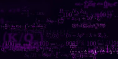 Formüllü matematik arkaplanı, kusursuz illüstrasyon   