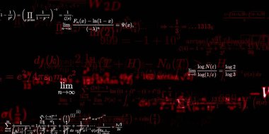 Formüllü matematik arkaplanı, kusursuz illüstrasyon   