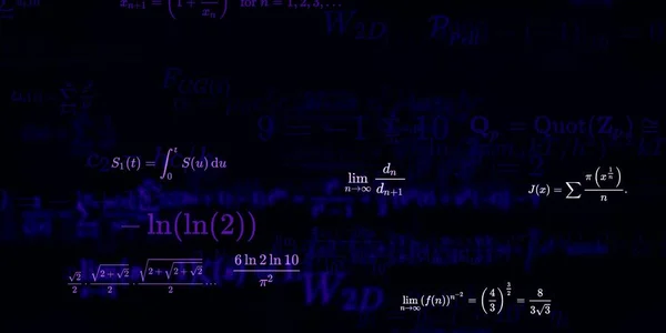 Mathematics Background Formulas Seamless Illustration Abstract Pattern Colorful Symbols — Stock Photo, Image