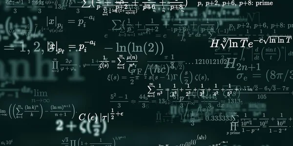 Sfondo Matematico Con Formule Illustrazione Senza Soluzione Continuità — Foto Stock