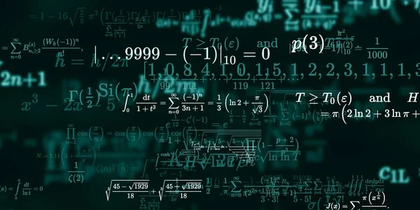 Sfondo Matematico Con Formule Illustrazione Senza Soluzione Continuità — Foto Stock