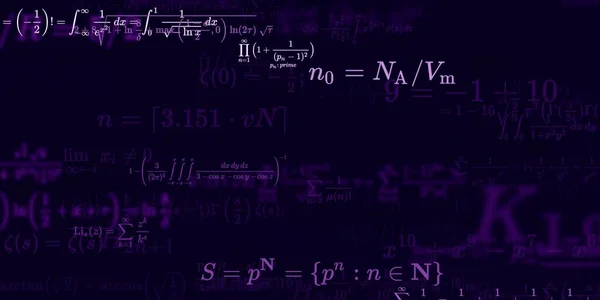 Sfondo Matematico Con Formule Illustrazione Senza Soluzione Continuità — Foto Stock