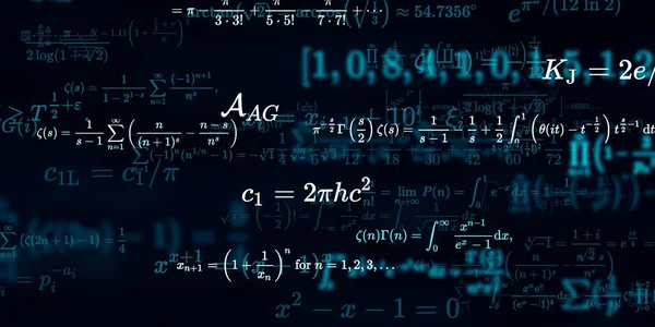 Mathematischer Hintergrund Mit Formeln Nahtlose Illustration — Stockfoto